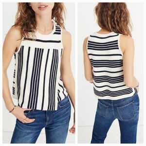 Madewell Women's Summer, Fall, Spring Striped Sweater Tank Sz XS